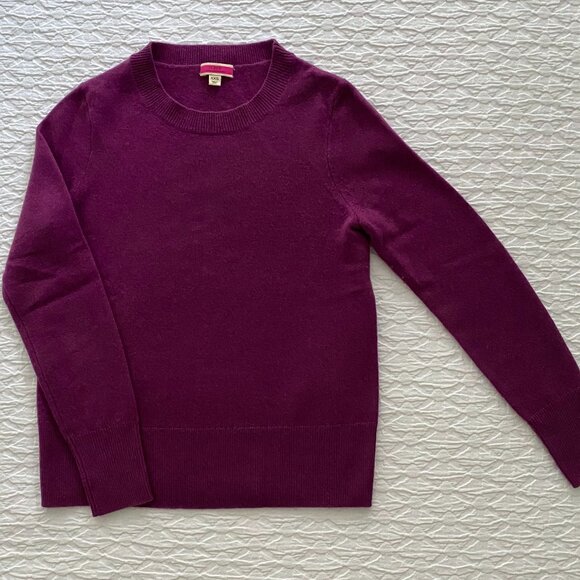 J.Crew Cashmere Classic-Fit Crewneck Sweater - Picture 1 of 3